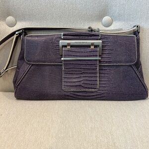 - Charles David purple leather purse